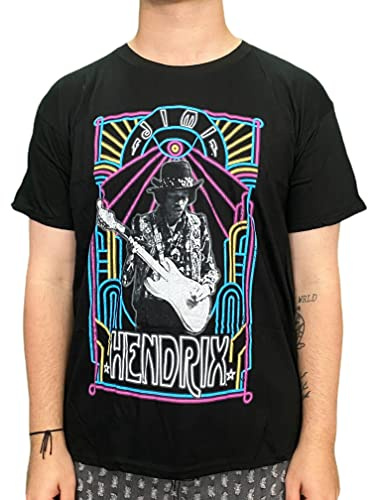 Jimi Hendrix Unisex T-Shirt Electric Ladyland Neon