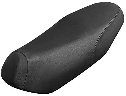 VOSAREA Coprisella Scooter, Coprisedile per Ciclismo e Moto Impermeabile in Pelle, Sella Copertura Morbido Cuscino (Nero, XXL)