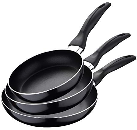 San Ignacio Pfannen-Set, 3-teilig, aus gepresstem Aluminium, für Induktion, Marineblau/Schwarz, mehrfarbig, Bunt, 3 Sartenes