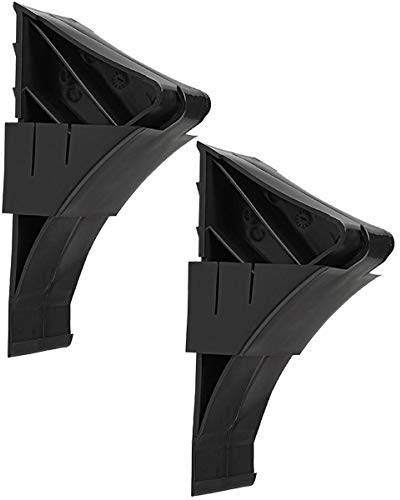 2X Unterlegkeil Bremskeil Radkeil PKW Anhänger Wohnwagen schwarz mit Halter