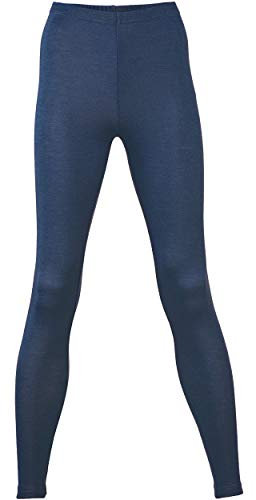 Engel Natur, Damen Leggings, Wolle Seide, Gr. 34-48 (46/48, Marine)