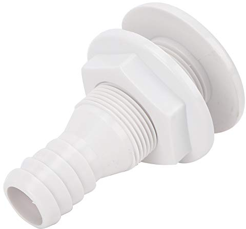 Alomejor Boat Marine Yacht Drain Vent Plastic Thru-Hull Bilge Pump Drain Vent Hose Fitting for Boats Accessory(3/4 Inch)
