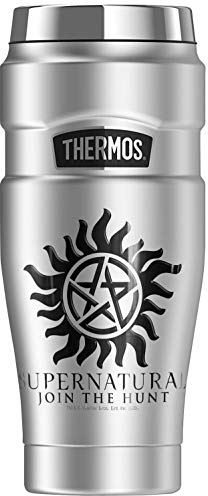 Supernatural Anti Possession Symbol THERMOS STAINLESS KING Stainless Steel Travel Tumbler, Vacuum insulated & Double Wall, 16oz