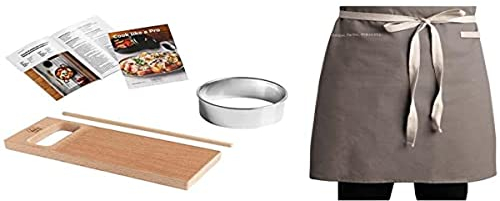 Marcato Gnocchi Gnocchi Bastelset Gnocchi + Zubehör Garganelli + 70 mm Teigschneider + Schürze 100% Baumwolle + Rezeptbuch, Made in Italy, Modell: Gnocchi Like a Pro