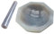 1 x 100 mm Achatmörser für Labor, Mörser und Stößel, verschleißfester Mörser mit Schleifstab