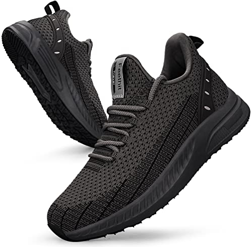 Feethit Damen Laufschuhe Turnschuhe Sportschuhe Sneaker Leichtgewichts Atmungsaktiv Walkingschuhe Outdoor Fitness Jogging Sportsschuhe 42 Dunkelgrau