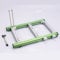 Yunseity DIY ITX Computer Open Air Gehäuse, Aluminiumlegierung Open Frame Computergehäuse, PC Test Bench Motherboard Chassis Rack DIY Kit(Grünes Silber)