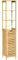 kleankin Bathroom Floor Cabinet with 3 Shelves, Slim Storage Cupboard and Freestanding Organiser, Natural, Light Brown, 34cmx30cmx173cm (834-408)