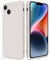 GiiYoon Case Compatible with iPhone 14, Silky-Soft Touch Full-Body Protective Phone Silicone Case, Shockproof Cover with Microfiber Lining, off white