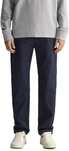 GANT Herren Regular Twill Chinos Klassische Hose, Marine, 29W / 34L EU
