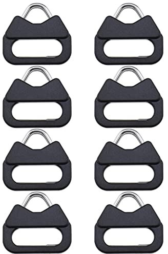 eMagTech 4 Pairs Camera Lug Ring Shoulder Strap Triangle Split Ring Adapter with Plastic Cap Compatible with Leica Compatible with Panasonic Compatible with Fuji