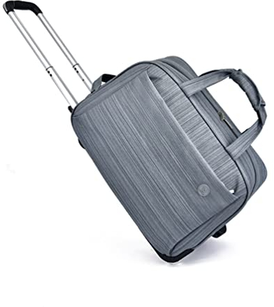 FEEIMOL Reisetasche mit Rollen Unisex 2-Rad Trolley Reisetasche Trolley Handgepäck Damen und Herren (Grau)