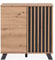 möbelando Kommode Medan 01D in Artisan Oak/Anthrazit. Abmessungen (BxHxT) 80x85x40 cm