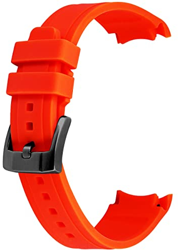 YISIWERA 22mm Premium Crafter rot Silikon Uhrenarmband Universal gebogene Ende Gummi Uhrenarmband Armband gebürstetem Edelstahl Pin schwarz Schnalle für Männer Frauen