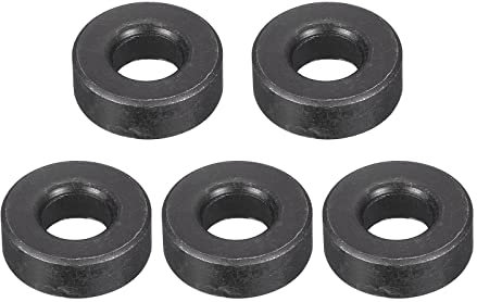sourcing map Rondelle plate en acier au carbone pour boulons M12, 5 pièces M12 x 28 x 10 mm Noir oxydé Grade 8.8 Attaches ultra épaisses pour l'industrie mécanique