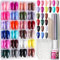 FANDAMEI 576 Stk. 24 Farben Glatte Künstliche Nägel zum Aufkleben Mittlere Länge Mandel, Falsche Nägel Gefälschte Nägel Nagelspitze Künstliche Nägel, mit Nagelkleber Nagelsticker Nagelfeilen