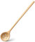 Cuillères à confiture longues à fente, cuillères à olive, 1 pièce de style japonais de 27.7 cm, 100 % bois naturel, mélange, ustensiles de cuisine