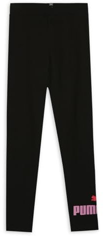 PUMA Mädchen Logo Leggings G Strumpfhose, Puma Schwarz-mauved Out, 128 EU