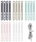 Thapncow 20er-Pack Silikon-Kabelbinder, wiederverwendbare Kabelbinder, Silikon-Kabelbinder, multifunktionales Kabelmanagement, elastischer Leder-Kabel-Organizer, Kabelhalter