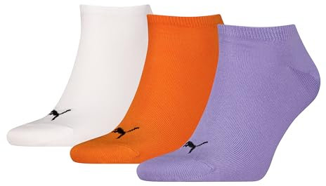 PUMA Unisex Sneaker Sock, Lavender Combo, 43-46 (3er Pack)