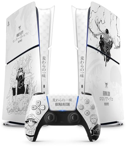 PS5 Skin Slim Gear 1, Aufkleber Playstation 5 Manga, Konsole und Controller, Slim Digital Edition, Skin Gear 1 PS5 (1 Controller)