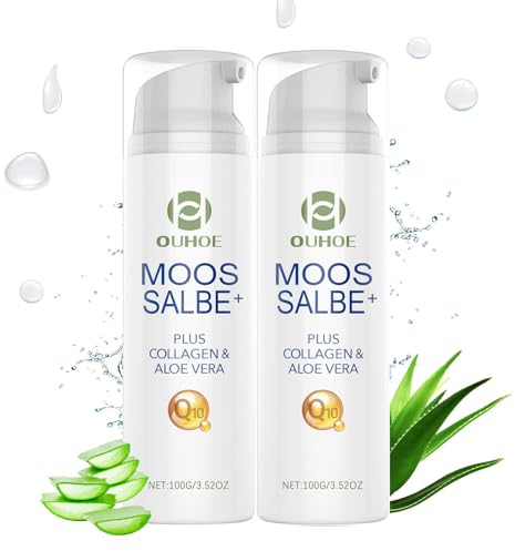 Moossalbe Plus – Mooscreme gegen Falten – Moossalbe Gesicht Falten Antifaltencreme Soforteffekt Moos Salbe, Aktiv Mosssalbe gegen Hautunreinheiten und Hautglanz, 100 ml (2PC)