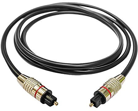 Eighosee 15M Digital Optical Fiber Audio Cable,SPDIF Optical Fiber Conversion Cable, Used for VCR, Digital TV, TV Box, Etc.