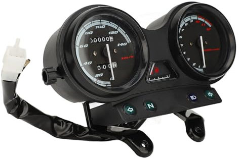 Computador de Velocidad, Computador de Kilometraje, Velocidad para Motocicleta 12 V que Garantiza la Seguridad del Conducto, Requisito Previo Conexión para YBR 125 (Estilo mecánico con dos pilares