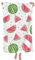 BREAUX Wassermelone Fresh Fruit Print Mikrofaser Handtuch Schnell Trocknendes Badetuch für Damen und Herren Unverzichtbar für Strandliebhaber