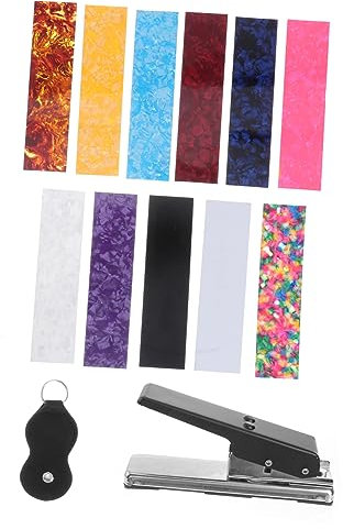 VICASKY 1satz Guitar Pick Cutter Teiliges Plectrum- -gitarrenpicks Inklusive Lochstanzer Plectrumstreifen Und Plectrum-clip Aus Robustem Material Für Kreative Musikliebhaber