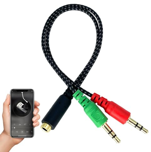 Kopfhörer-Splitter für 2 Kopfhörer - Multi-Kopfhörer-Splitter mit HiFi-Musik, Quick Connect Multi-Kopfhörer-Splitter | Audio Kopfhörer Splitter, Mikrofonsplitter für