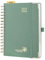 POPRUN Tagesplaner 2025 2026 Ringbuch mit Hardcover 21,5 x 14,5 cm, Tageskalender A5 1 Tag 1 Seite (Montag - Sonntag), Terminplaner (Aug.2025-Jul.2026) mit Plastiklineal - Mitternachtsgrün