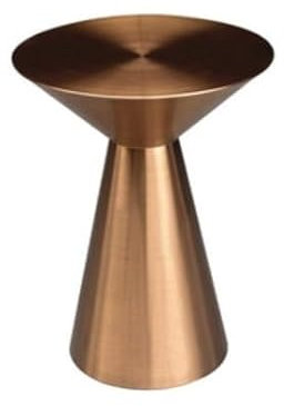 Sofa Side Table Modern Stainless Steel Titanium Brushed Small Coffee Table Custom Light Luxury Room Small Apartment Sofa Corner Table Coffee Table(Rose gold)