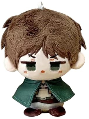 Xinchangda Levi Figur Kissen Anhänger Dekorationen Eren Jaeger/Zoe Hans Anime weich gefülltes Kissen Anime Figur für Fans 10 cm