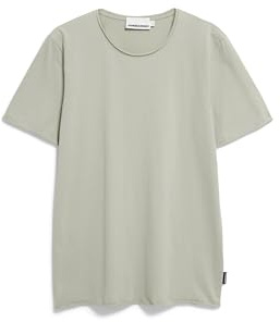ARMEDANGELS Herren T-Shirt aus Bio-Baumwolle JAAMES Brushed Regular Fit Seagreen