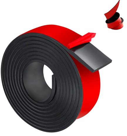 Gummistreifen selbstklebend, Neopren Gummimatte Gummiplatte, 3 Meter lang Gummiplatten, Vollgummi Gummiprofile, Dichtungsband, Gummi Matten, für DIY Abdichtungen, Bodenbeläge, Isolierung, 40 x 2mm