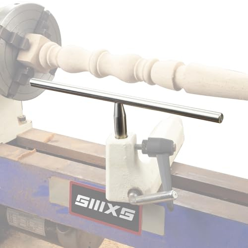 SIIIXS 305mm Drehbank Werkzeugauflage aus Edelstahl mit 16mm Schaft, Drehbank Auflage für Holzdrechseln, Werkzeugstütze für Holzbearbeitung