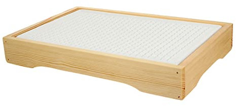 VALICLUD Vassoio Ghiaccio Per Pesce Vassoio Per Sushi e Salmone Freddo Per Prodotti Di Mare Realizzato in Legno e Materiali Plastici Funzione Di Controllo Della Temperatura Design Classico