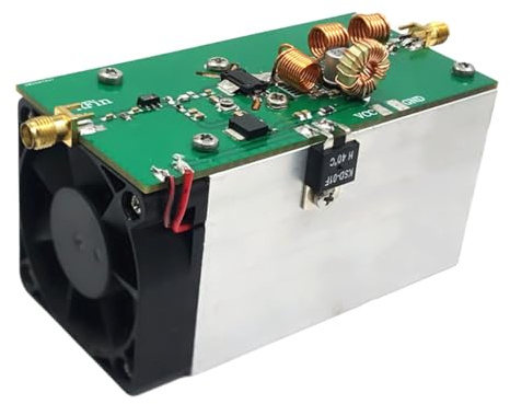 Flaroey Professional 315MHz 25W UHF Amplifier, Band Range 280-350MHz, Powered By 12-18V, for Enhanced Signal Strength