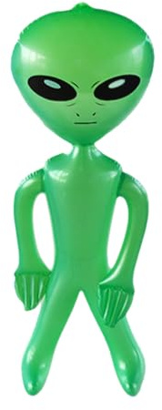 Aufblasbare Alien-Figur - 89,9 cm Halloween Dekorationsartikel - Aufblasbares Alien Ballon Spielzeug - Für Weihnachten Festival Party Feier Veranstaltung Outdoor Rasen Garten