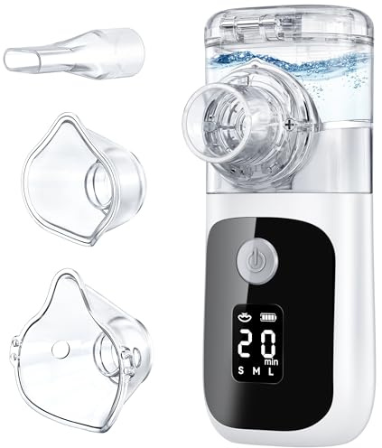 Inhalationsgerät Vernebler, Inhalator Set für Kinder und Erwachsene, Tragbar Inhaliergeräte für Atemwegserkrankungen