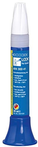 WEICON 30241020 WEICONLOCK AN 302-41 20 ml Schraubensicherung für Gewinde, Schrauben, Muttern, Mehrfarbig