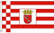 AZ FLAG - Flagge Bremen - 150x90 cm - Bremen Fahne 100% Polyester mit Messing-Ösen - 110g