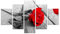 Quadro Moderno 5 Pezzi In Legno Vogue 48x85 Cm Passione