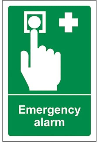 vsafety 23010 ag-r d'alarme sécurité Panneau état général, en plastique rigide, Portrait, 100 mm x 150 mm, vert