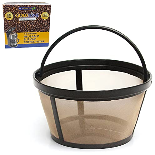GOLDTONE Filtre à café réutilisable de 8 à 12 tasses pour cafetières et cafetières Mr. Remplace vos filtres à café en papier, sans BPA
