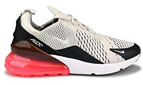 NIKE Men's Air Max 270 Sneaker, Black Black Lt Bone Hot Punch White 003, 6 UK