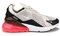 NIKE Men's Air Max 270 Sneaker, Black Black Lt Bone Hot Punch White 003, 6 UK