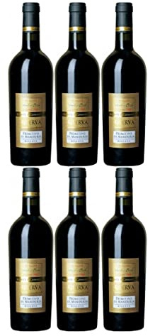 Conte di Campiano Rotwein Primitivo di Manduria Riserva D.O.C. (6 x 0,75 l)