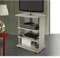 Small Carrello Mobile Porta TV con Ruote girevole 3 ripiani Misure 80 x L 60 x P 45 ideale per camera letto salotto cucina cameretta (Olmo)